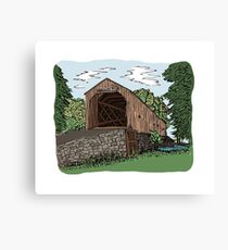 Covered Bridge Canvas Print