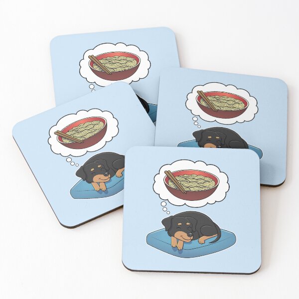 Item preview, Miniature Pinscher dreaming about Instant Noodles designed and sold by DoggieDelights.