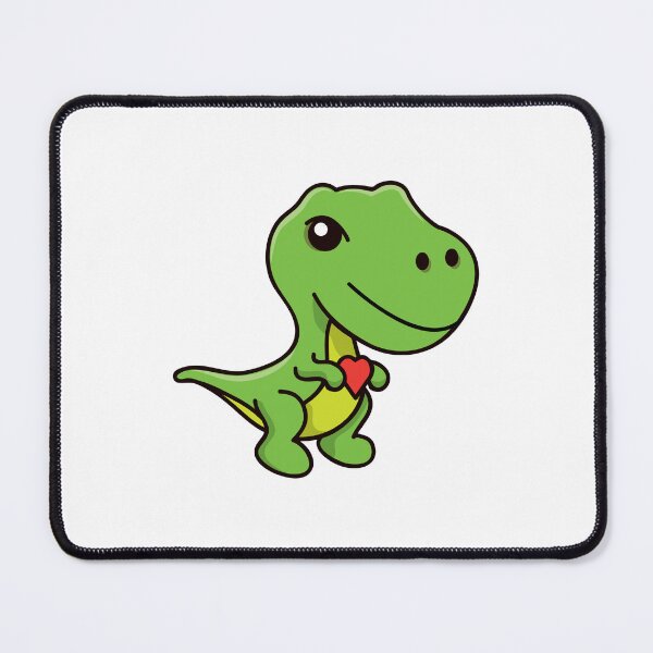 Artikelvorschau, "Ich stehle Herz-Dinosaurier" - süßer Aufkleber zum Valentinstag entworfen und verkauft von byFizCreative.