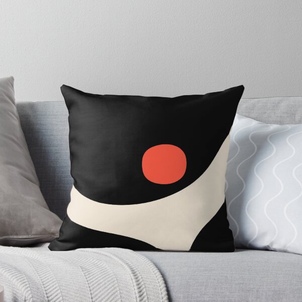 Item preview, Catalan Still Life Minimalist Abstract Black Orange Almond Cream designed and sold by kierkegaard.