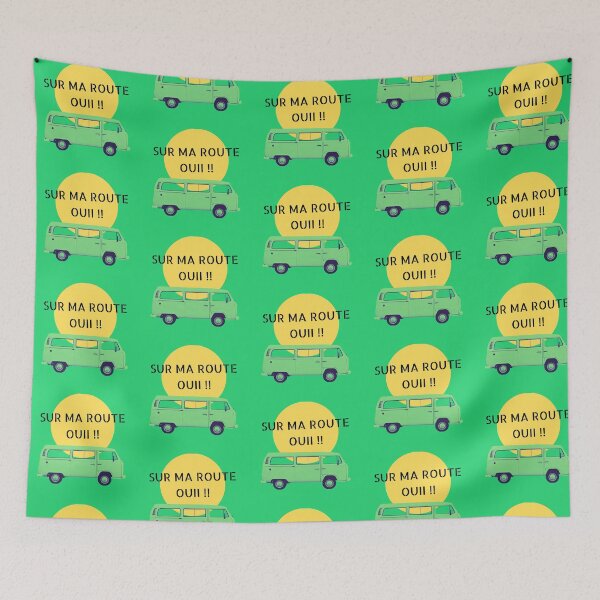 Item preview, on my way yes funny van caravan under sunset retro and vintage designed and sold by AkramHabib.