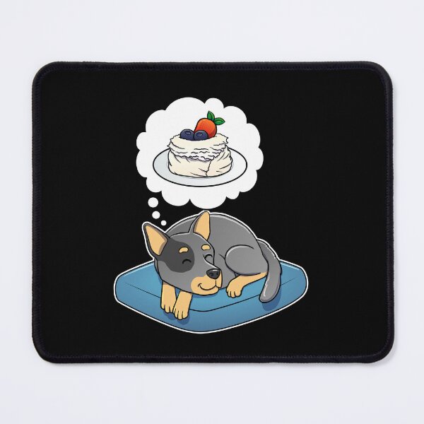 Item preview, Australian Cattle Dog dreaming about Pavlova designed and sold by DoggieDelights.