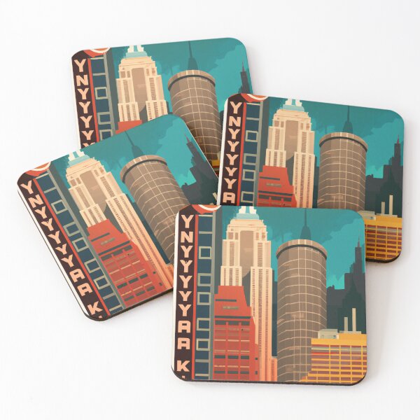 Item preview, "Retro Cityscape" designed and sold by Sparkline.