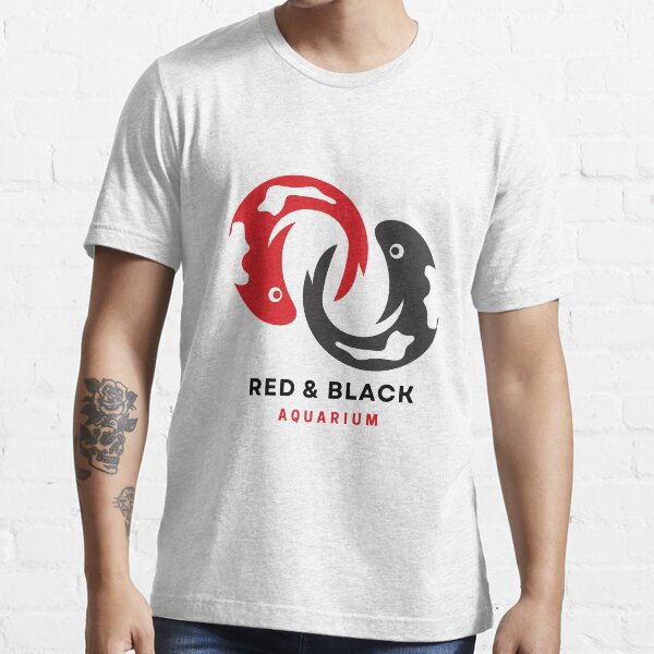 Vista previa del artículo con la obra «Pescado negro y rojo», diseñado y vendido por DesignerKha.