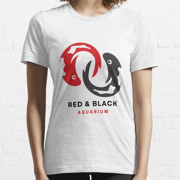 Vista previa del artículo con la obra «Pescado negro y rojo», diseñado y vendido por DesignerKha.