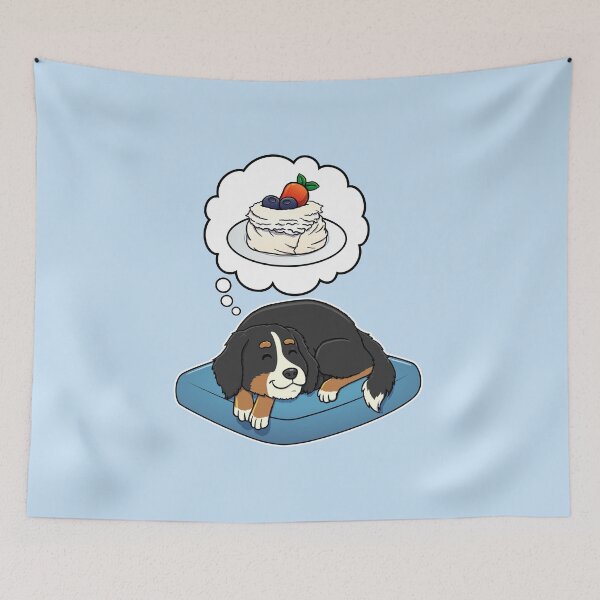Artikelvorschau, Bernese Mountain Dog dreaming about Pavlova entworfen und verkauft von DoggieDelights.