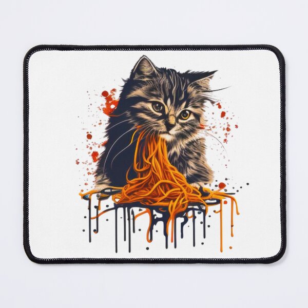 Item preview, Cat eating spaghetti a Spaghetti Cat designed and sold by ValleyDream.