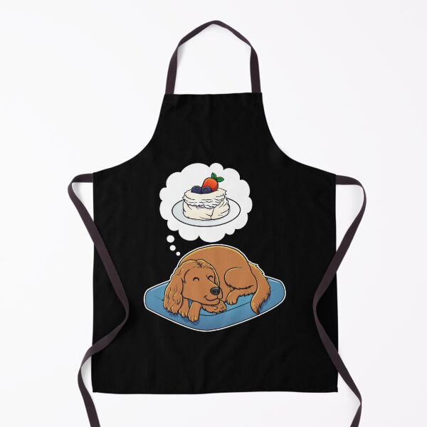 Item preview, English Cocker Spaniel dreaming about Pavlova designed and sold by DoggieDelights.