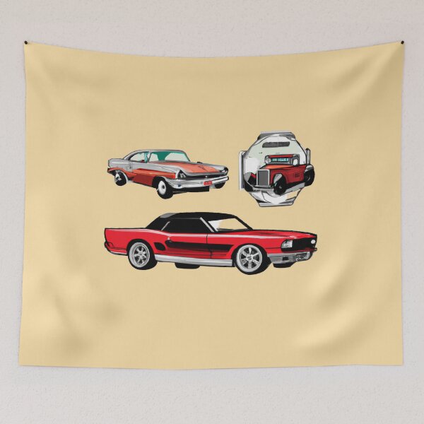 Item preview, Riding in Style: A Pastel Illustration of a Vintage Car designed and sold by majnate.