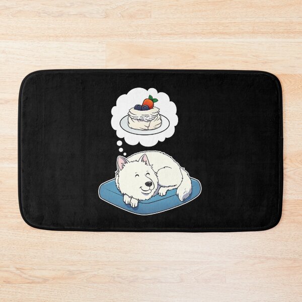 Item preview, Samoyed dreaming about Pavlova designed and sold by DoggieDelights.