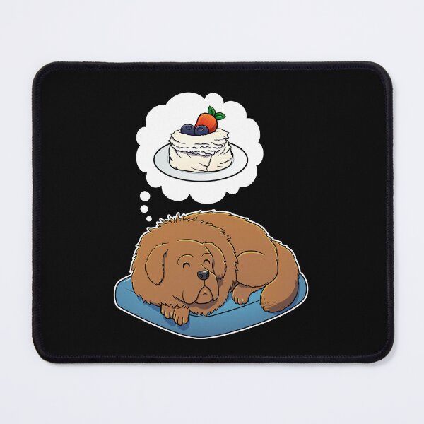 Item preview, Tibetan Mastiff dreaming about Pavlova designed and sold by DoggieDelights.