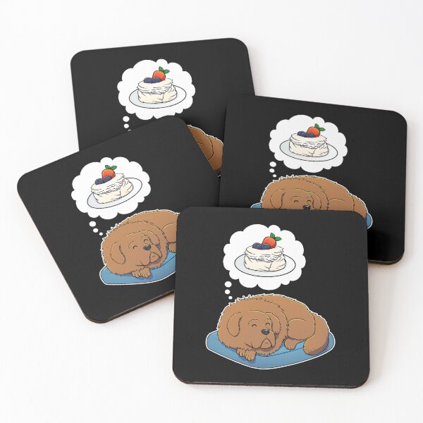 Item preview, Tibetan Mastiff dreaming about Pavlova designed and sold by DoggieDelights.