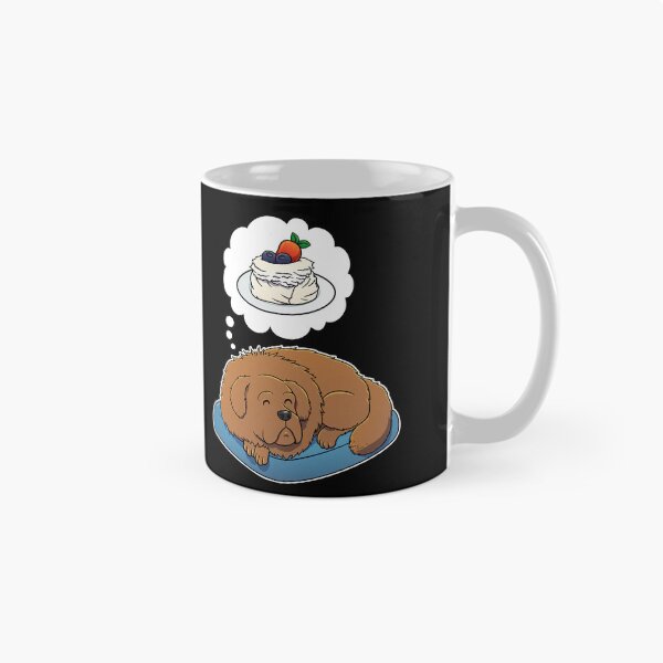 Item preview, Tibetan Mastiff dreaming about Pavlova designed and sold by DoggieDelights.