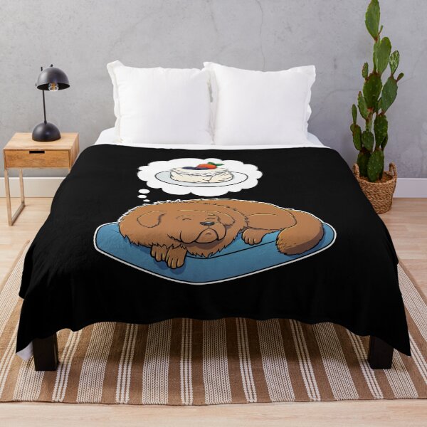 Item preview, Tibetan Mastiff dreaming about Pavlova designed and sold by DoggieDelights.
