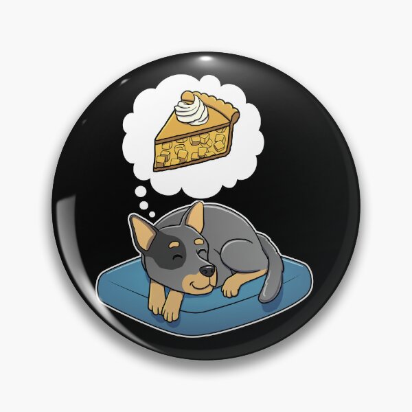 Item preview, Australian Cattle Dog dreaming about Apple Pie designed and sold by DoggieDelights.