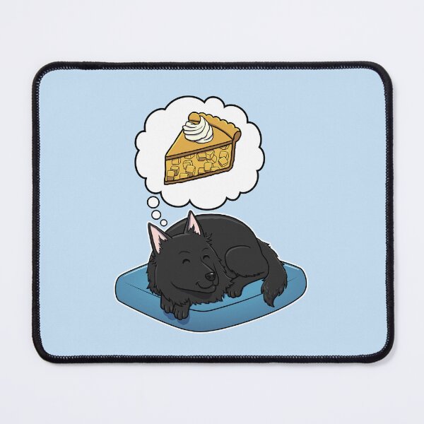 Item preview, Belgian Sheepdog dreaming about Apple Pie designed and sold by DoggieDelights.
