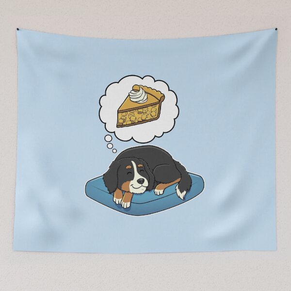 Artikelvorschau, Bernese Mountain Dog dreaming about Apple Pie entworfen und verkauft von DoggieDelights.