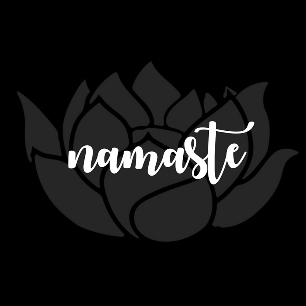 Namaste and Lotus: Soul to Soul #namaste #lotus #art #decor #design by Jacqueline Cooper