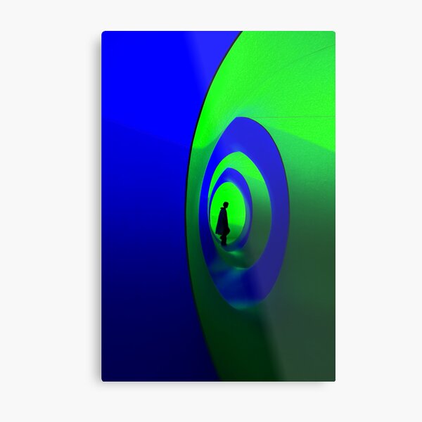 Blue and Green Solo Metal Print