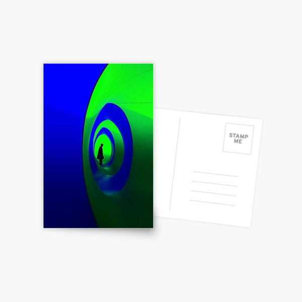 Blue and Green Solo Postcard