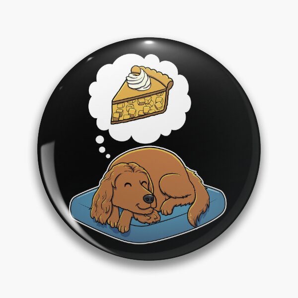 Item preview, English Cocker Spaniel dreaming about Apple Pie designed and sold by DoggieDelights.