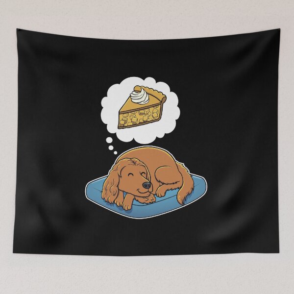 Item preview, English Cocker Spaniel dreaming about Apple Pie designed and sold by DoggieDelights.