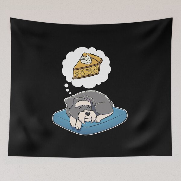 Item preview, Miniature Schnauzer dreaming about Apple Pie designed and sold by DoggieDelights.