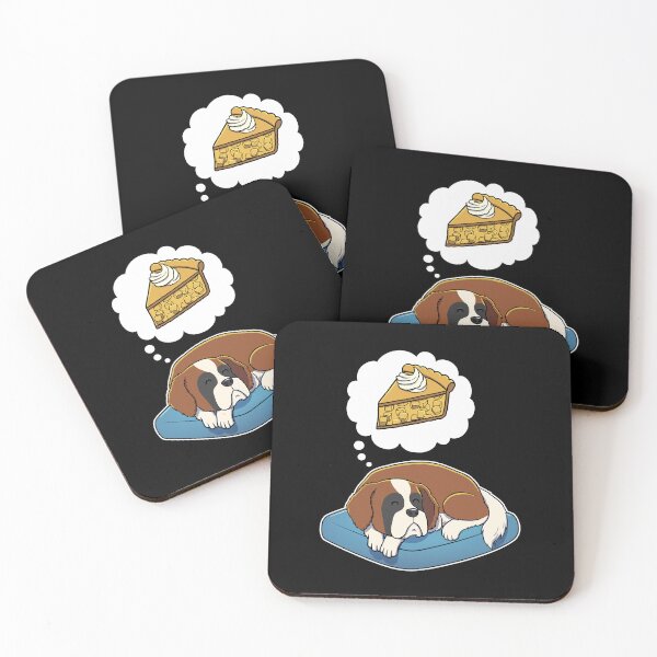 Item preview, St Bernard dreaming about Apple Pie designed and sold by DoggieDelights.