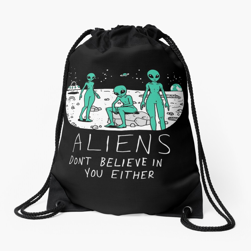 Aliens Drawstring Bag