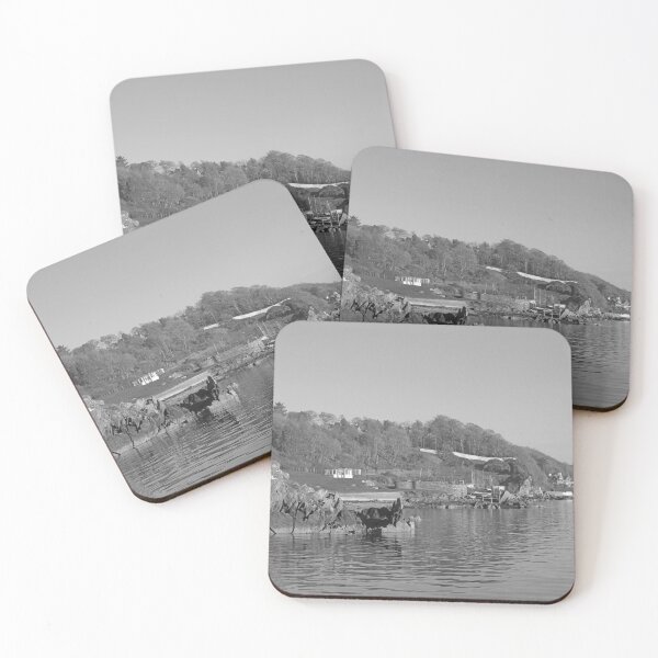 Item preview, Beautiful Moville Coastline Donegal black and white designed and sold by eddiebarronshop.