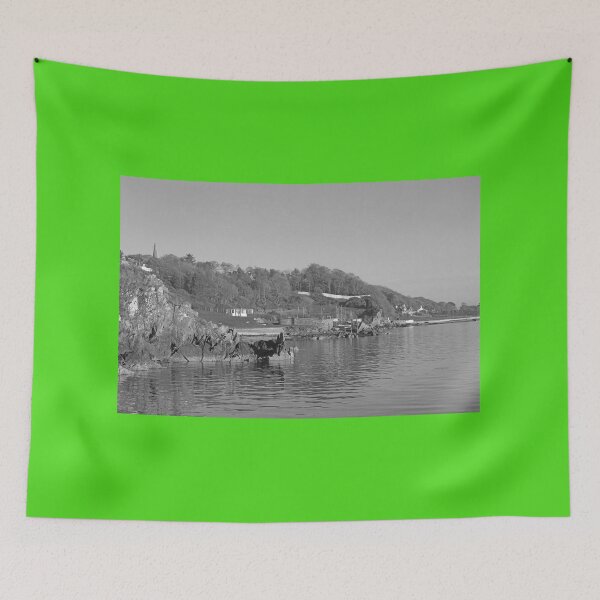 Item preview, Beautiful Moville Coastline Donegal black and white designed and sold by eddiebarronshop.