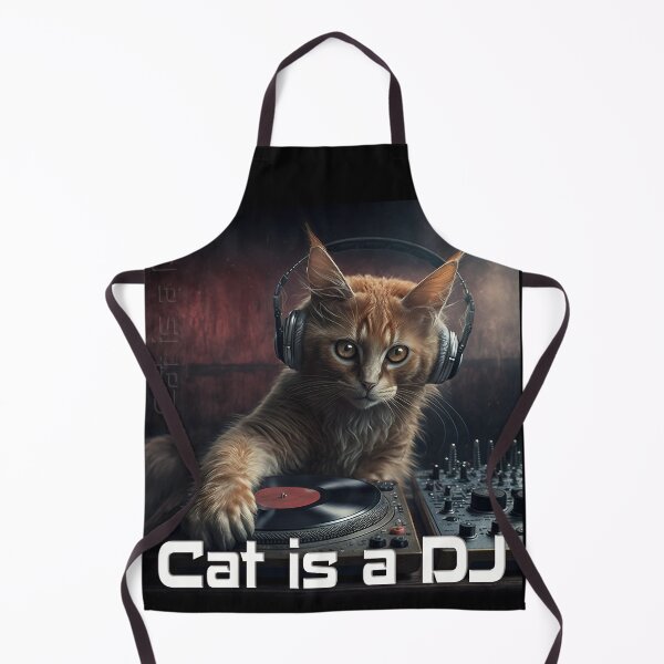 Item preview, Cat is a Dj designed and sold by Schamann.