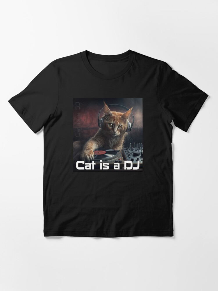 Cat is a Dj Sticker for Sale by Schamann