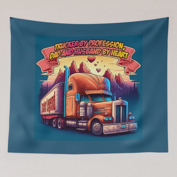 Item preview, Husband Dad Trucker Legend, Trucker by profession, dad and husband by heart designed and sold by SmashLights.