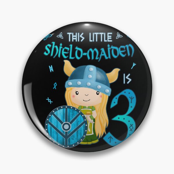 Item preview, Shield Maiden - Birthday 3 Years Nordic Vikings designed and sold by Shirt-Designs.
