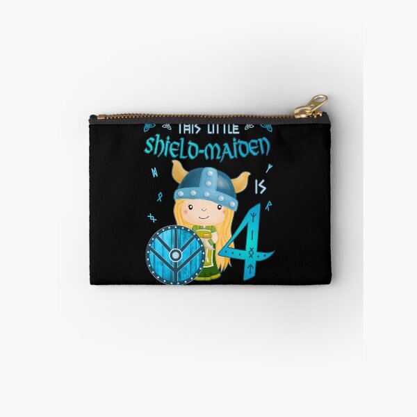 Item preview, Shield Maiden - Birthday 4 Years Nordic Vikings designed and sold by Shirt-Designs.