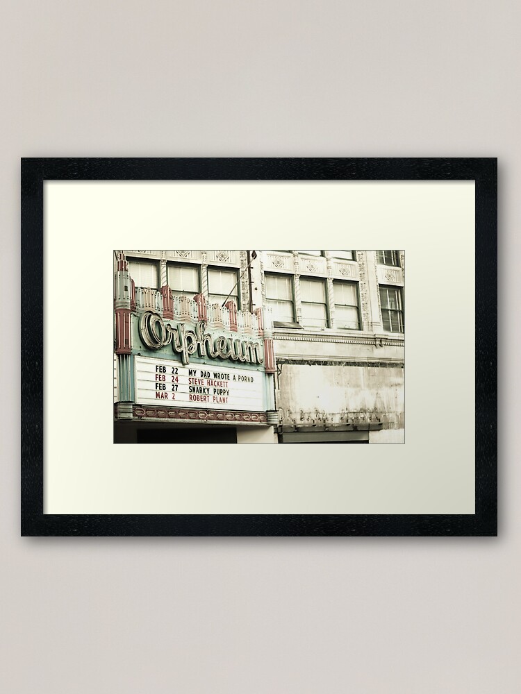 Alternate view of Orpheum Theatre in Los Angeles Framed Art Print
