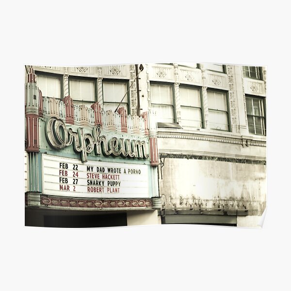 Orpheum Theatre in Los Angeles Poster