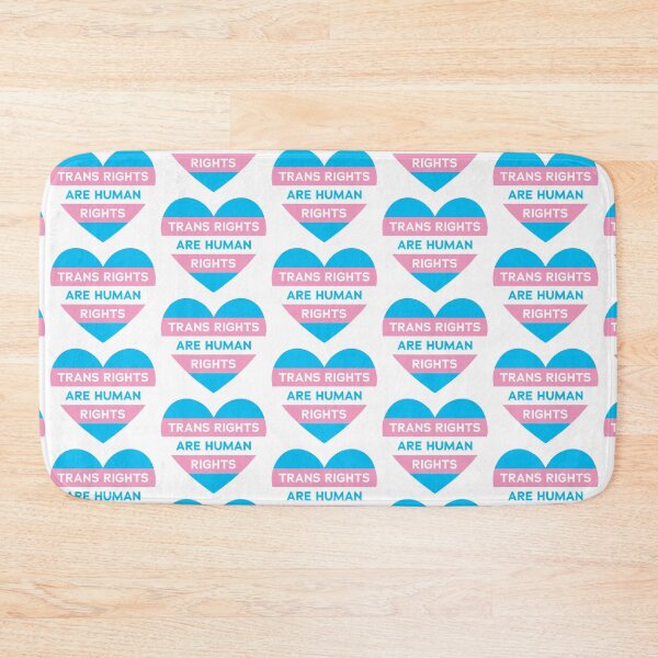 Item preview, Trans Rights Are Human Rights - Pride Flag Heart Pink Blue designed and sold by UncutJorts.