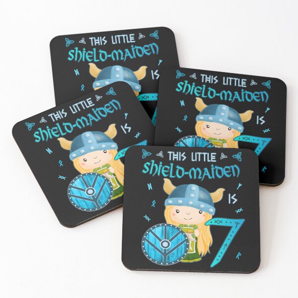 Item preview, Shield Maiden - Birthday 7 Years Nordic Vikings designed and sold by Shirt-Designs.