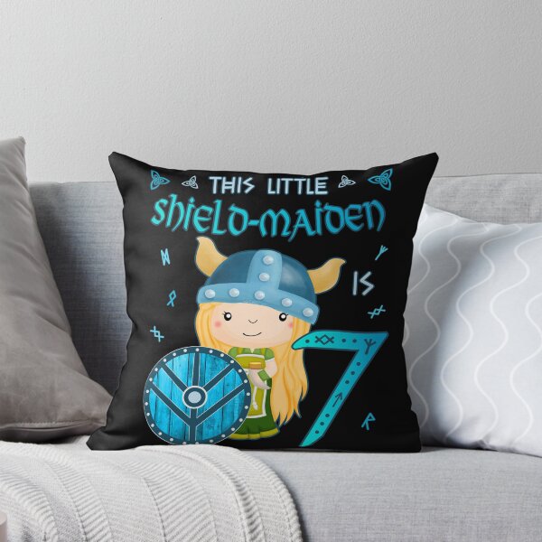 Item preview, Shield Maiden - Birthday 7 Years Nordic Vikings designed and sold by Shirt-Designs.
