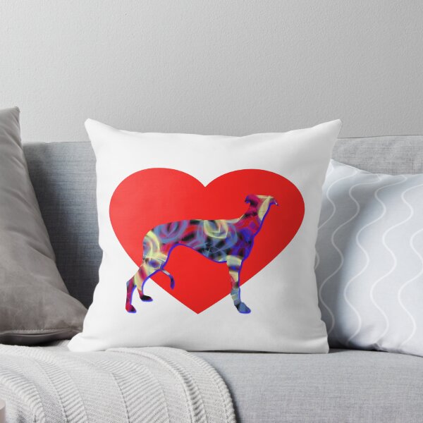 Item preview, I Heart My Greyhound Dog Neon Butterflies Silhouette  designed and sold by AMSonArt.