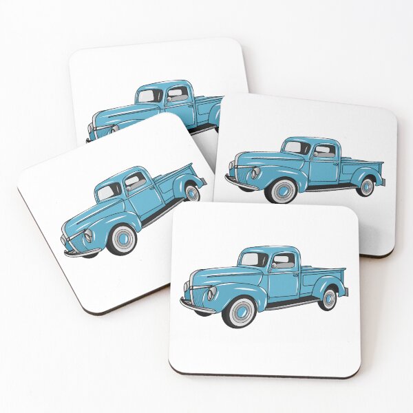 Item preview, Classic pick up truck cartoon illustration designed and sold by Misscartoon.