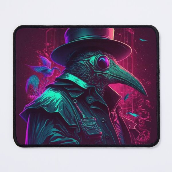 Item preview, Steampunk Doctor Crow: A Black Plaque with a Steam Punk Crow Design designed and sold by AkoSiEss.