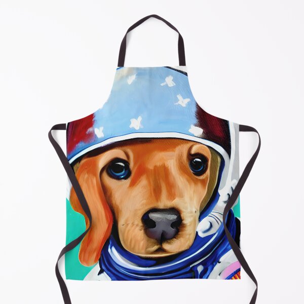 Item preview, Astronaut puppy painting designed and sold by lalylaura.