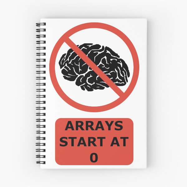 Item preview, Arrays Start At 0 Funny Programmer Design Red/Black designed and sold by geeksta.