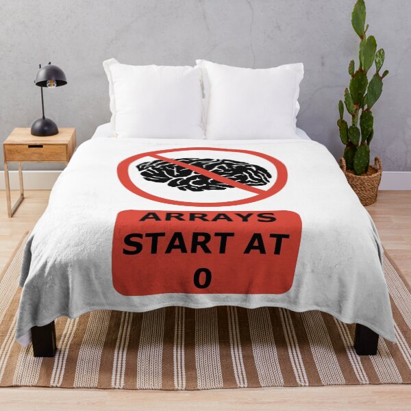 Item preview, Arrays Start At 0 Funny Programmer Design Red/Black designed and sold by geeksta.