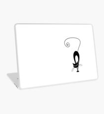 Black cat silhouette Laptop Skin