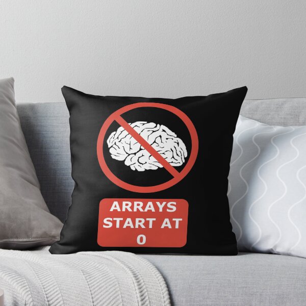Item preview, Arrays Start At 0 Funny Programmer Design Red/White designed and sold by geeksta.