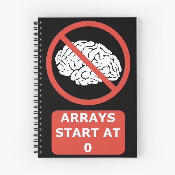 Item preview, Arrays Start At 0 Funny Programmer Design Red/White designed and sold by geeksta.